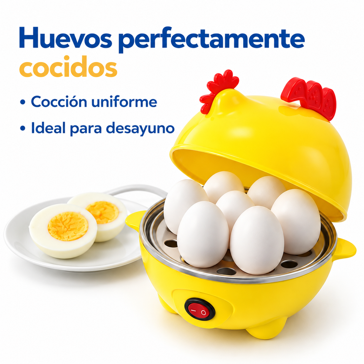 Hervidor de Huevos Eléctrico "Gallina" – Desayunos Perfectos en Minutos 🍳✨