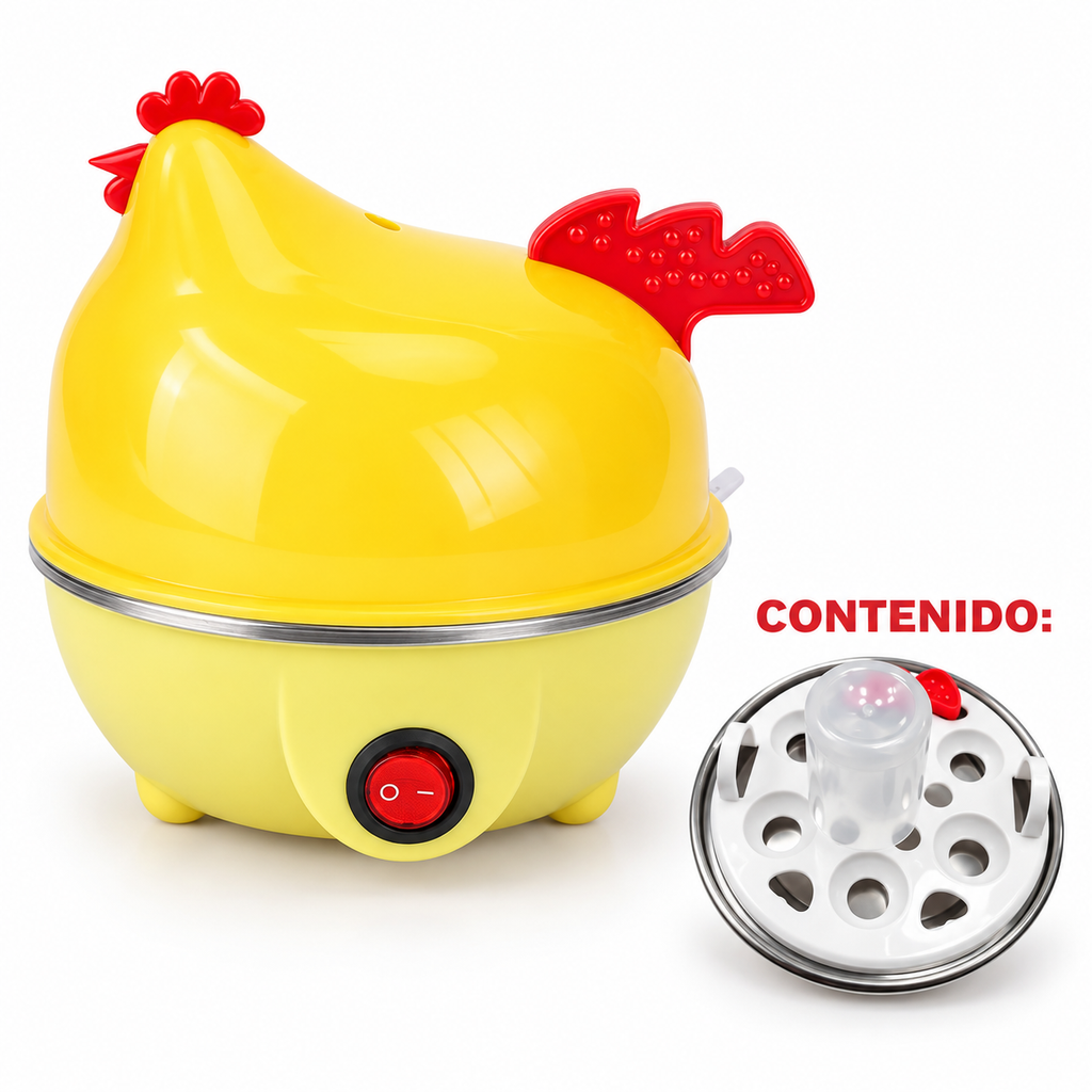 Hervidor de Huevos Eléctrico "Gallina" – Desayunos Perfectos en Minutos 🍳✨