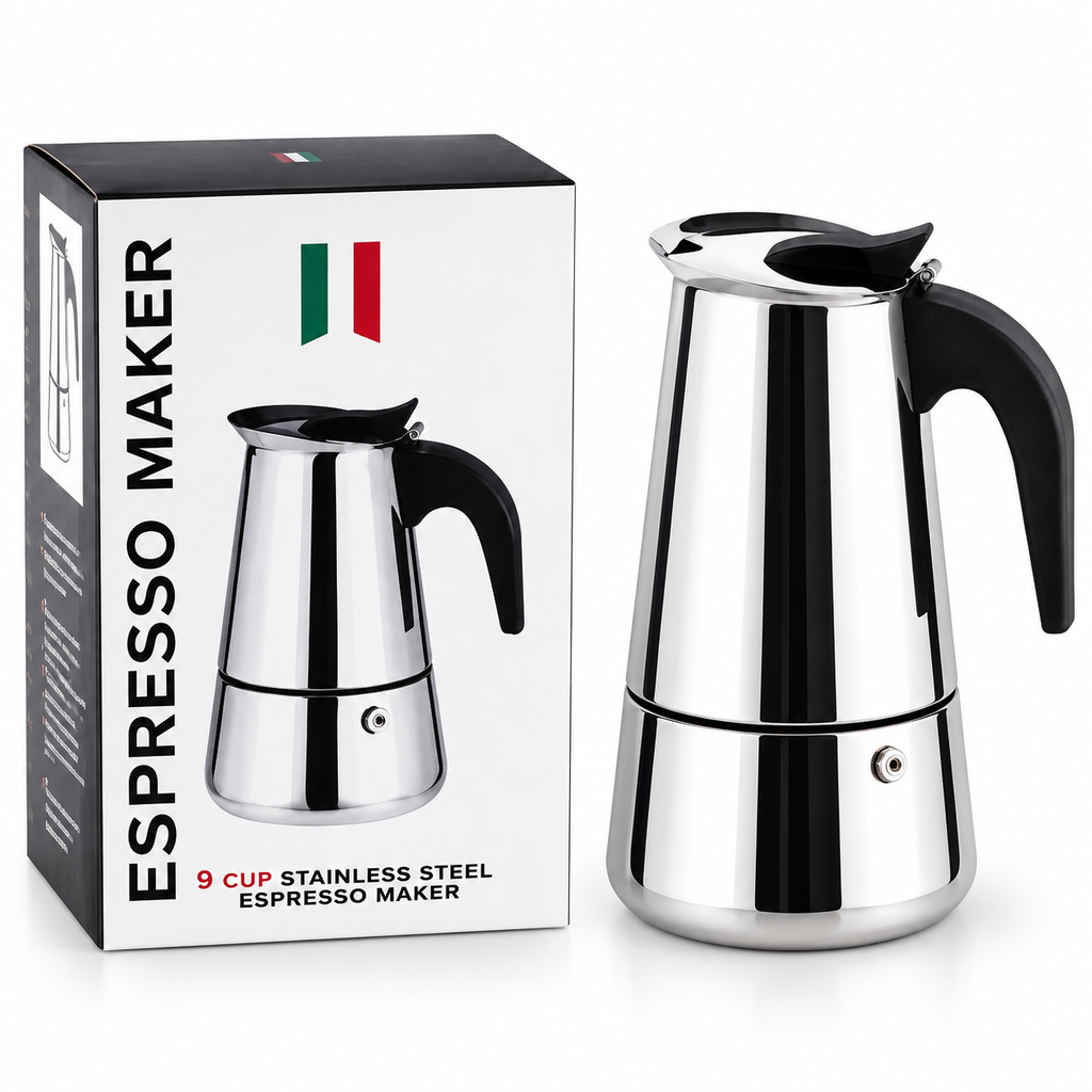 Cafetera Italiana de Acero Inoxidable