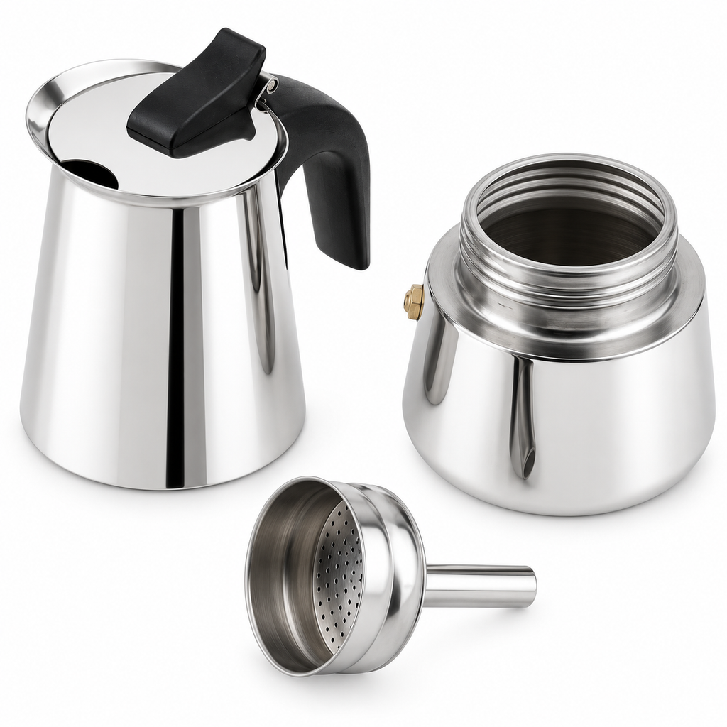 Cafetera Italiana de Acero Inoxidable