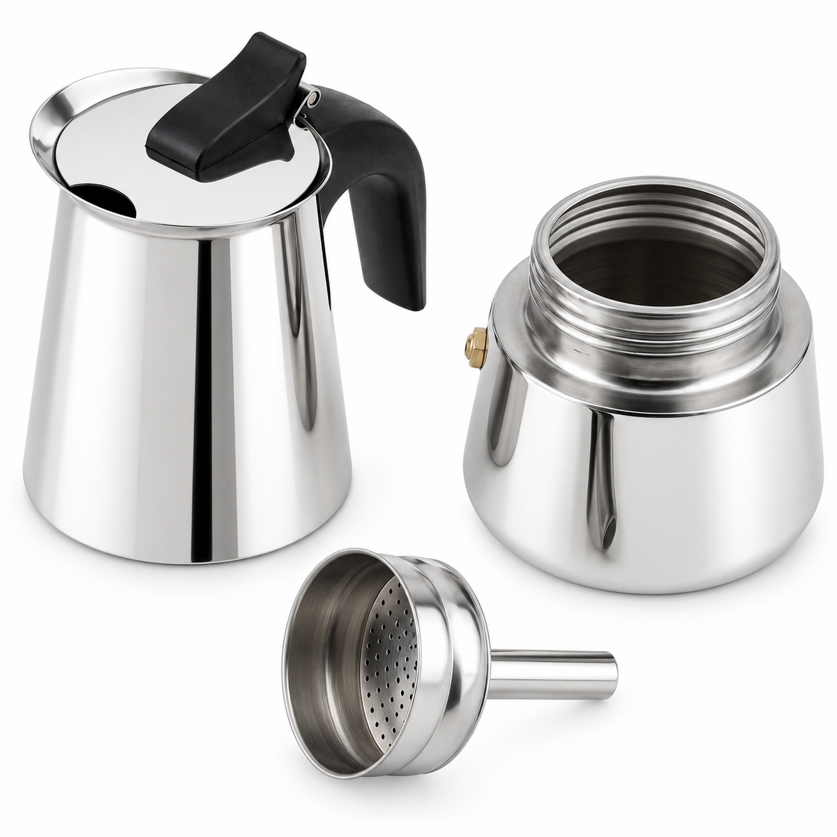 Cafetera Italiana de Acero Inoxidable