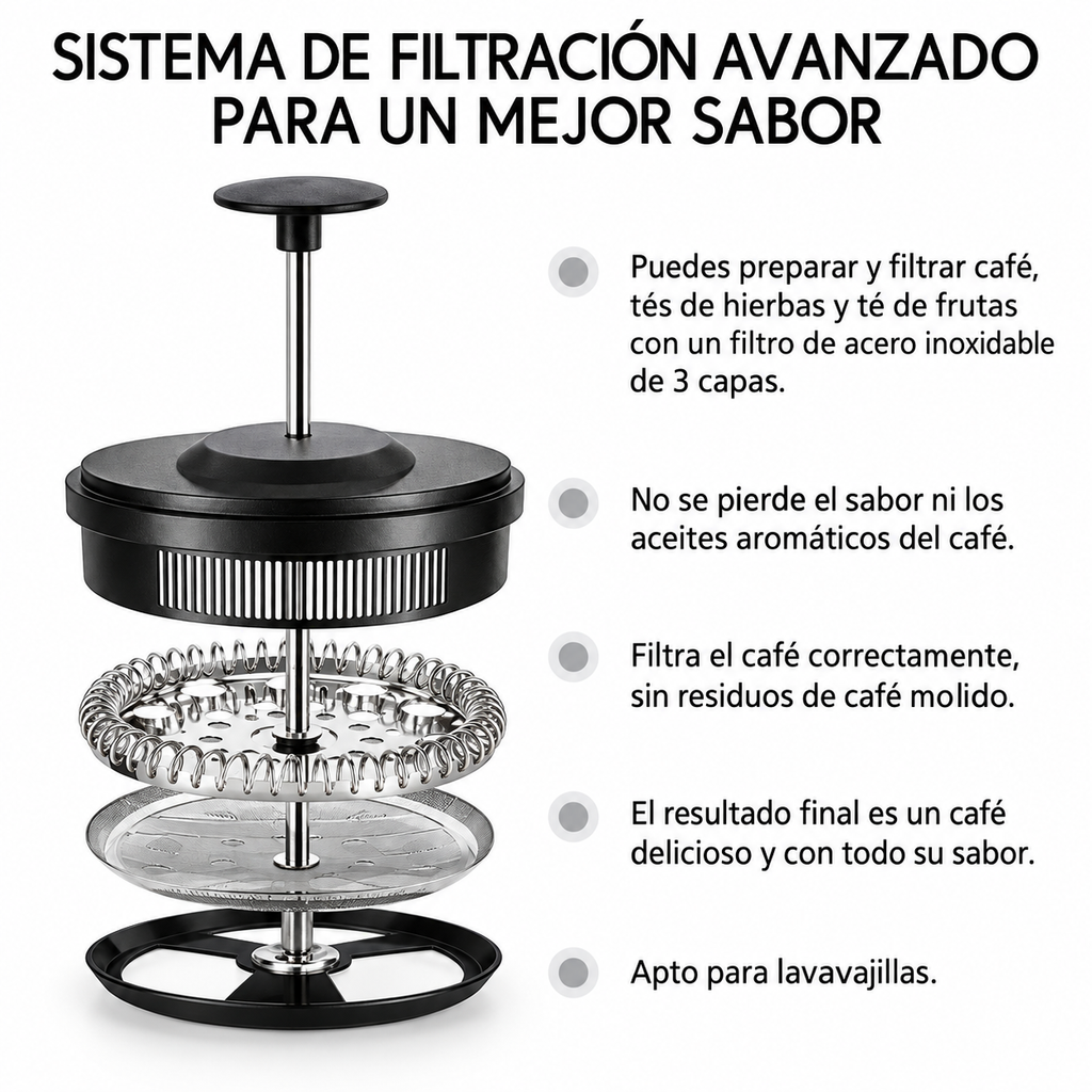 Cafetera Prensa Francesa a Émbolo