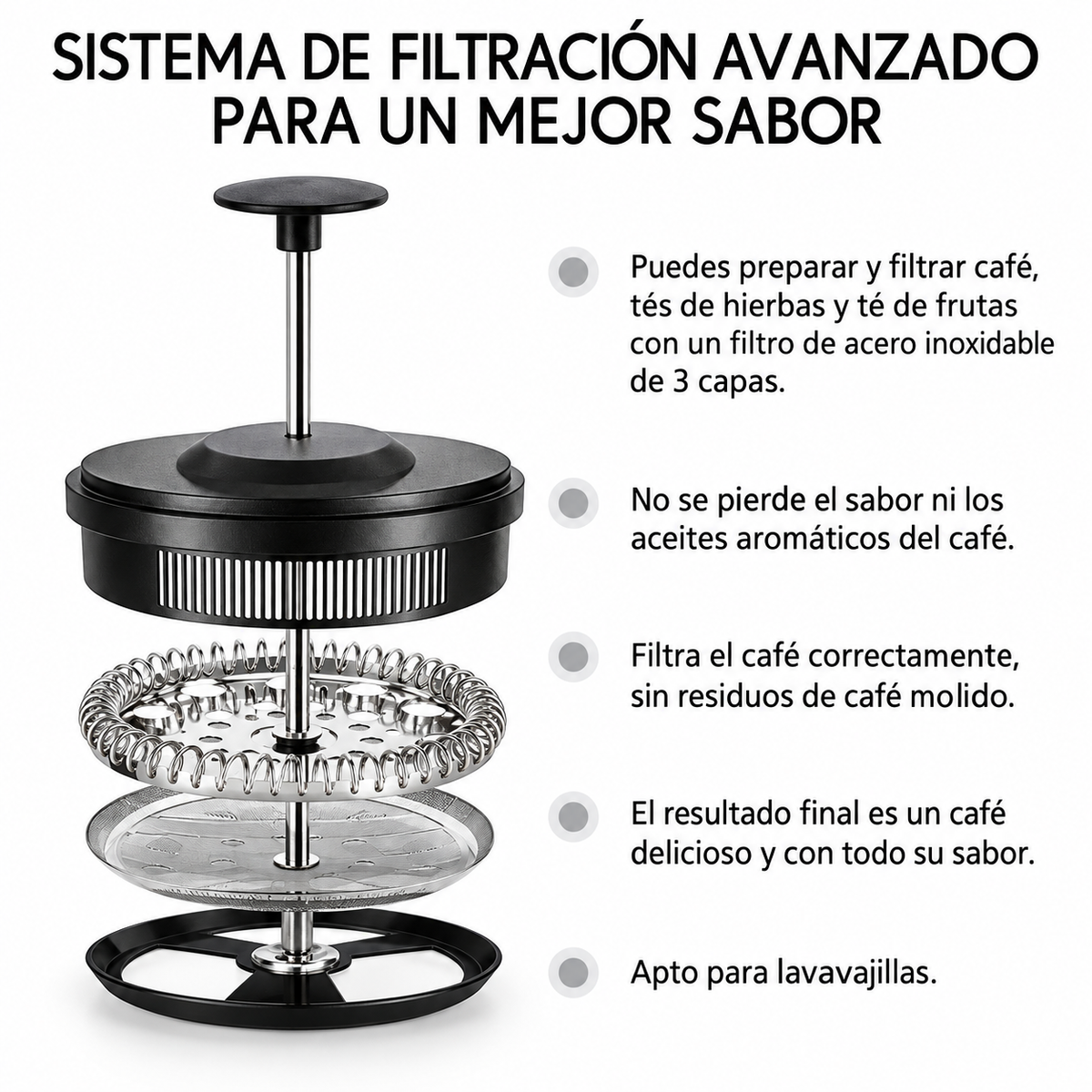 Cafetera Prensa Francesa a Émbolo