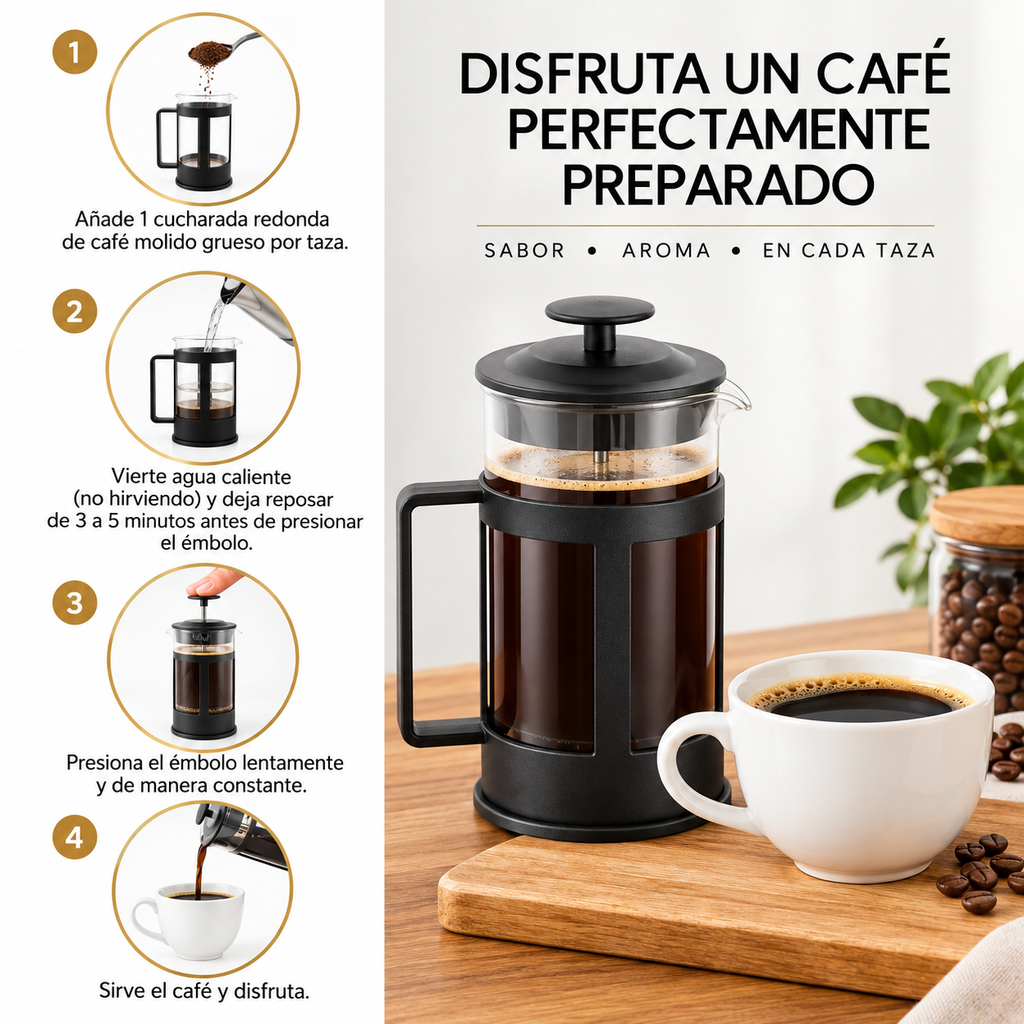 Cafetera Prensa Francesa a Émbolo