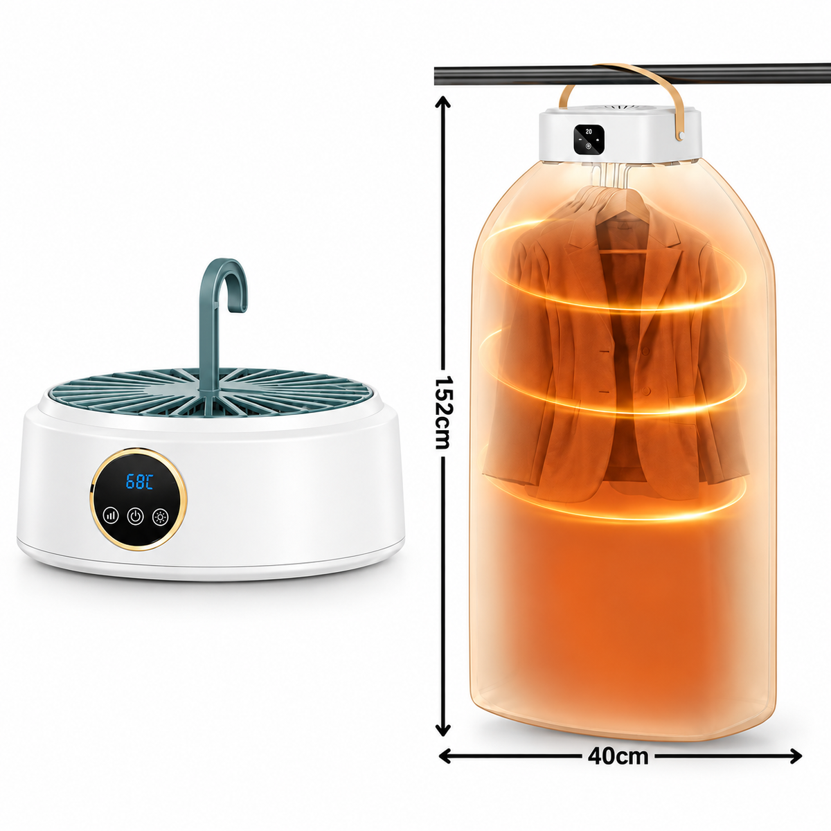 Secador de Ropa Portátil Plegable BOPAI 600W 🌬️👕