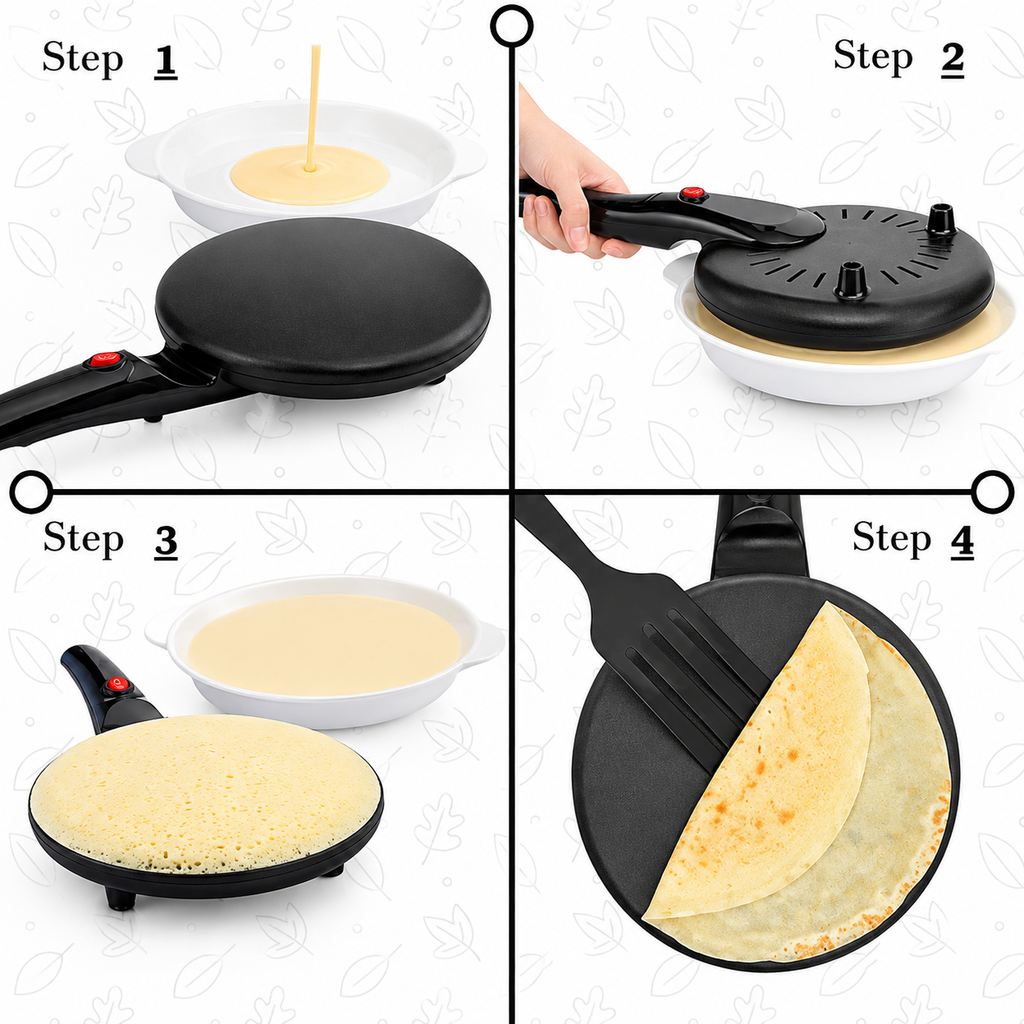 Máquina Eléctrica para Crepes y Panqueques Sokany (650W)