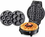 Máquina Multifuncional 3 en 1 Sokany para Gofres, Rosquillas y Panecillos (600W)