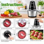 Procesador de Alimentos y Picatodo Sokany de 2L (800W) - Acero Inoxidable