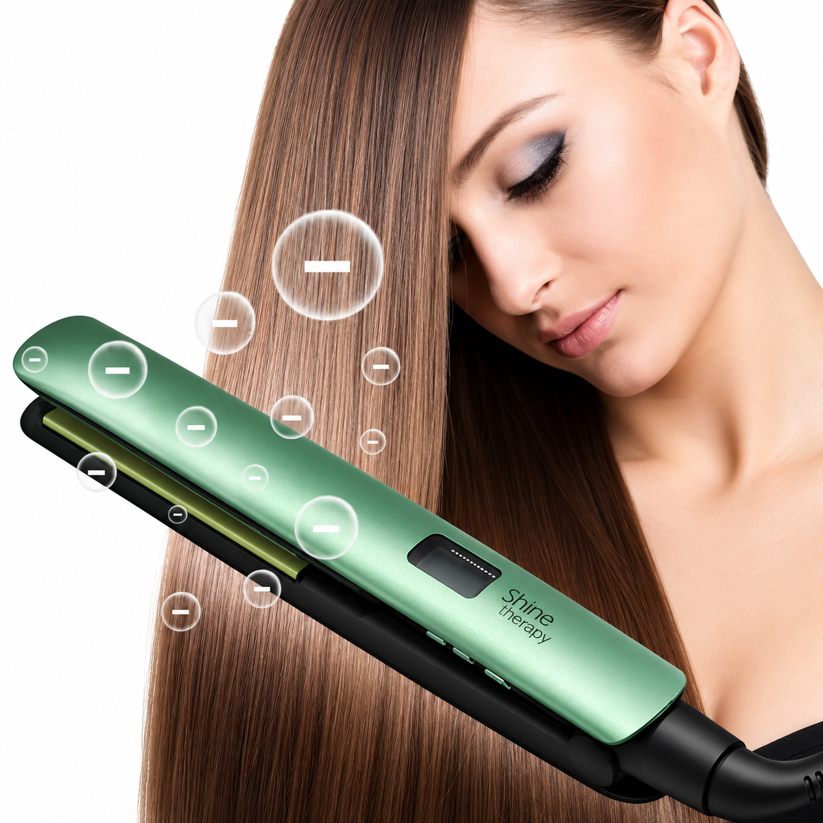 Combo Plancha Alisadora + Pinza Rizadora Profesional Aguacate 🥑✨