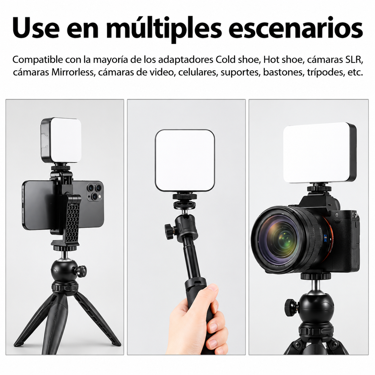 Luz LED Video Light M-88 Recargable – Iluminación Profesional para tus Contenidos 💡✨