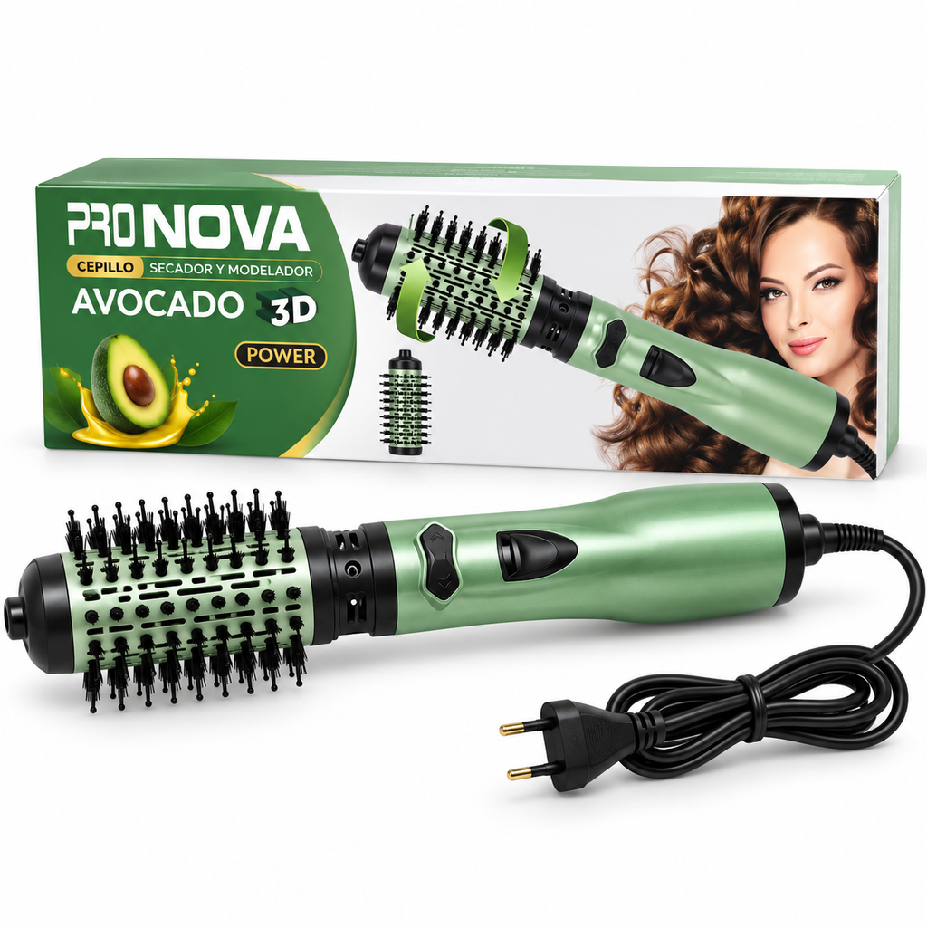 Cepillo Secador y Modelador Gama Avocado Power 3D – Brillo, Volumen y Cuidado Capilar