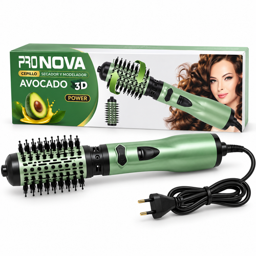 Cepillo Secador y Modelador Gama Avocado Power 3D – Brillo, Volumen y Cuidado Capilar