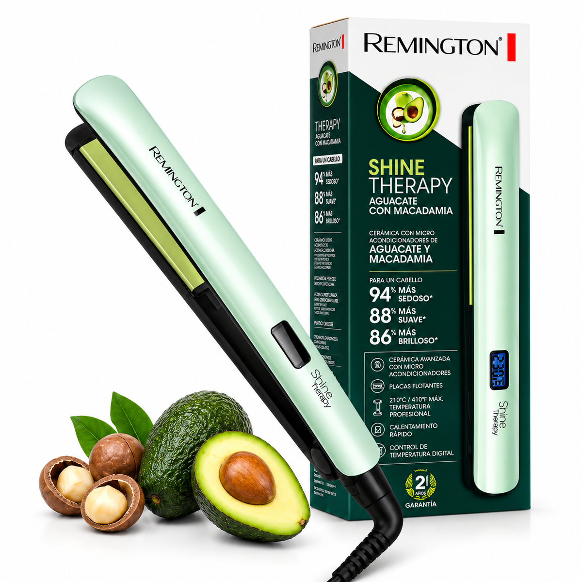 Plancha Alisadora Remington Aguacate & Macadamia AAA