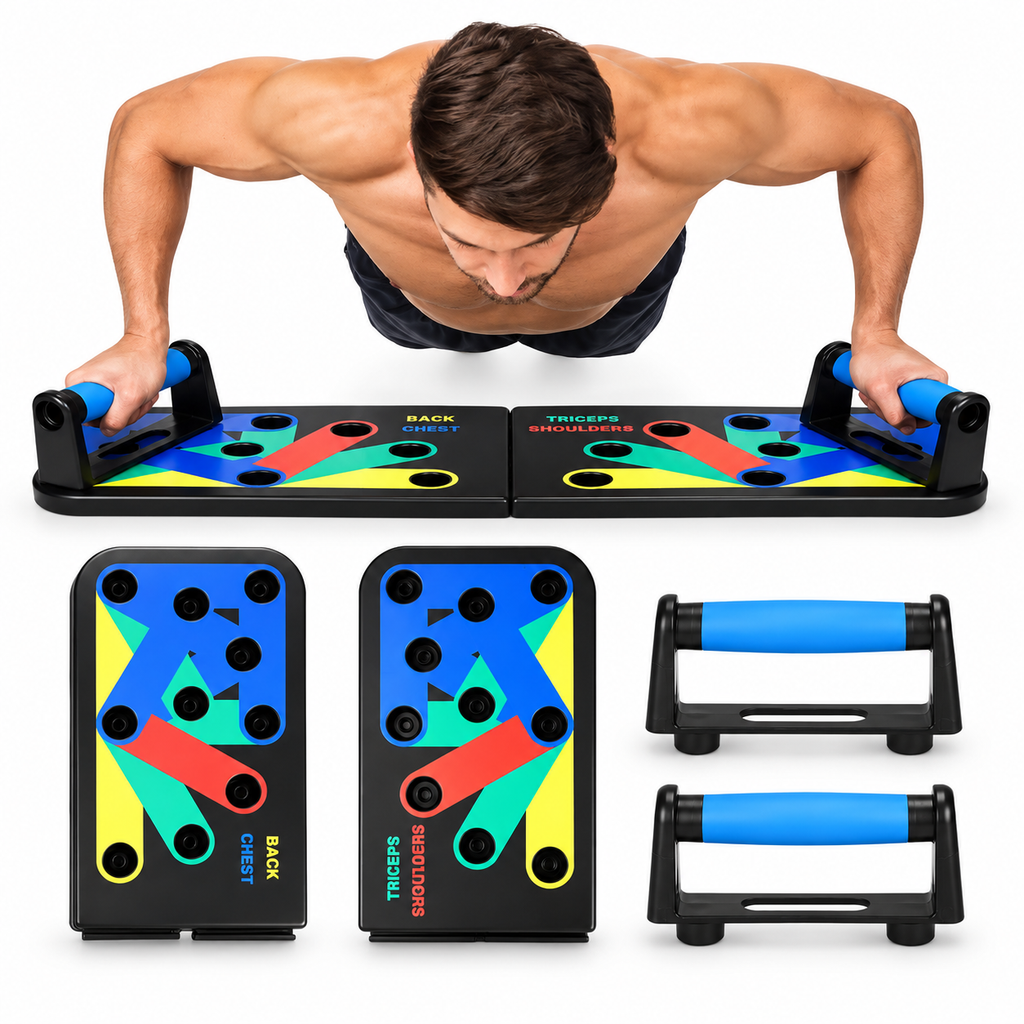 Tabla Soporte para Lagartijas "Push" con Agarre Antideslizante – Maximiza tus Entrenamientos 🏋️♂️💪