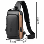 Morral Antirrobo Cruzado con Puerto USB – Seguridad y Estilo en Movimiento 🎒🔒
