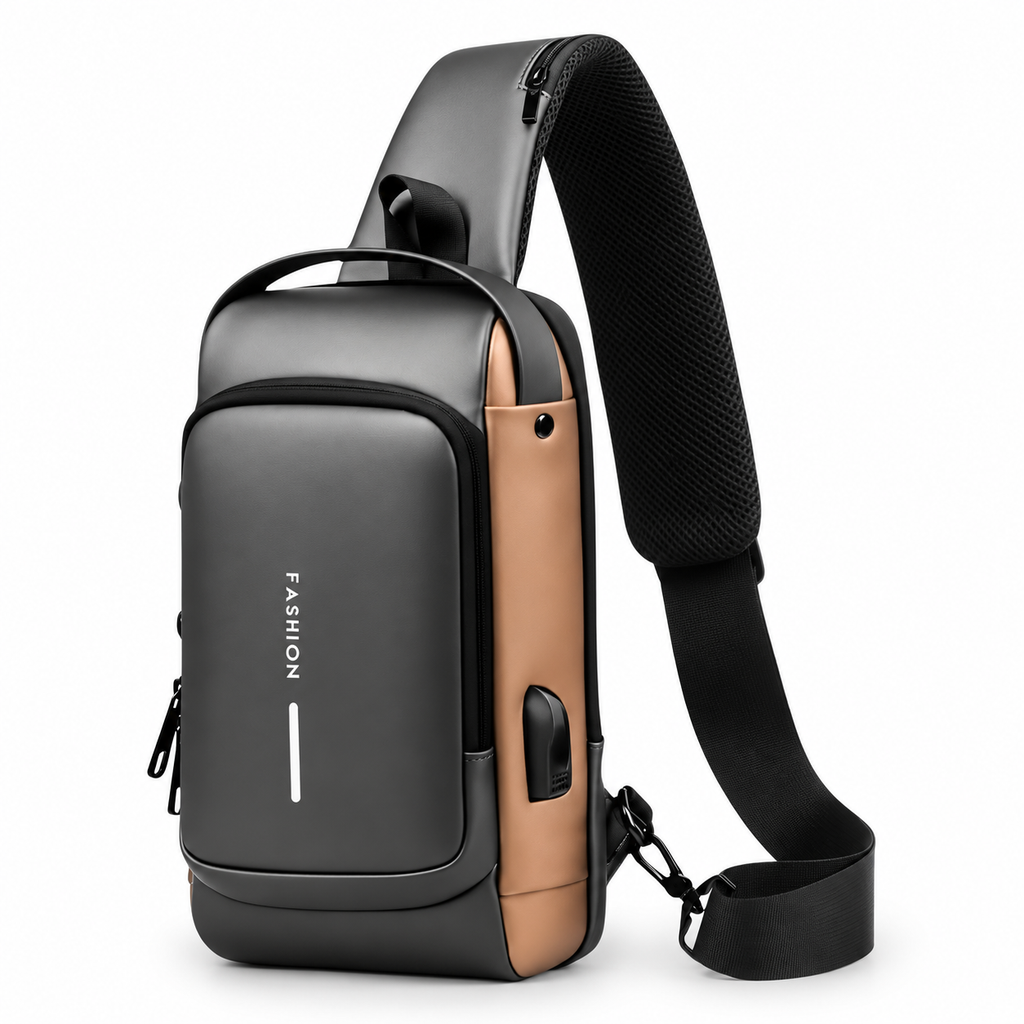 Morral Antirrobo Cruzado con Puerto USB – Seguridad y Estilo en Movimiento 🎒🔒
