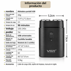 Mini Afeitadora Eléctrica Portátil VGR – Afeitado Preciso y Suave en Cualquier Lugar 🪒✨