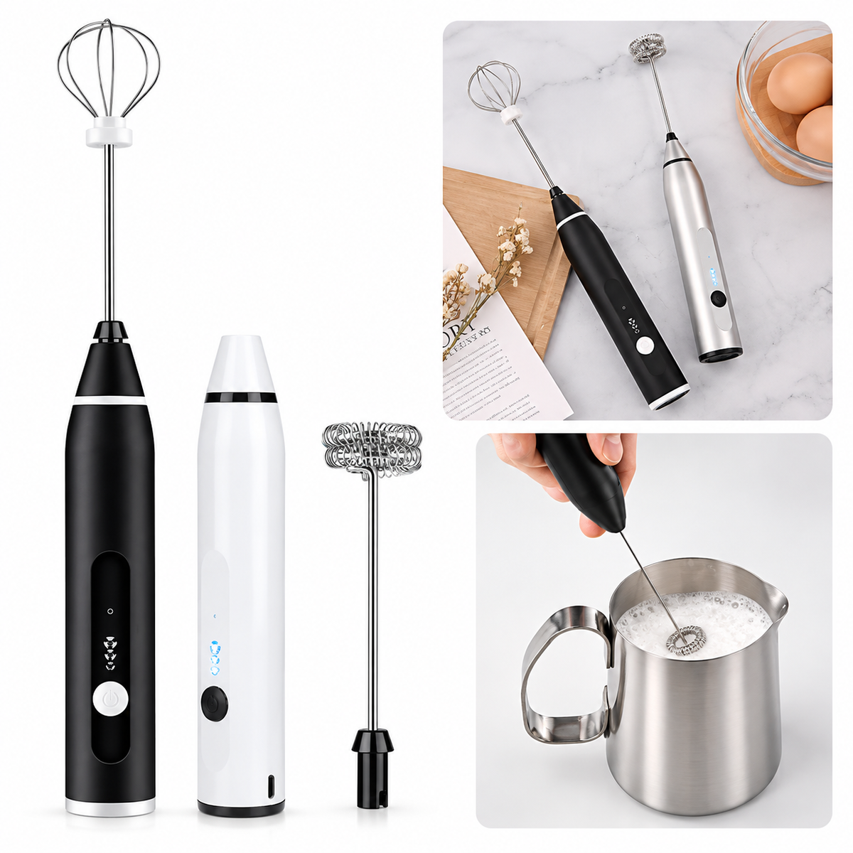 Espumador y Batidor Dos en Uno: El Aliado Perfecto para tu Cocina