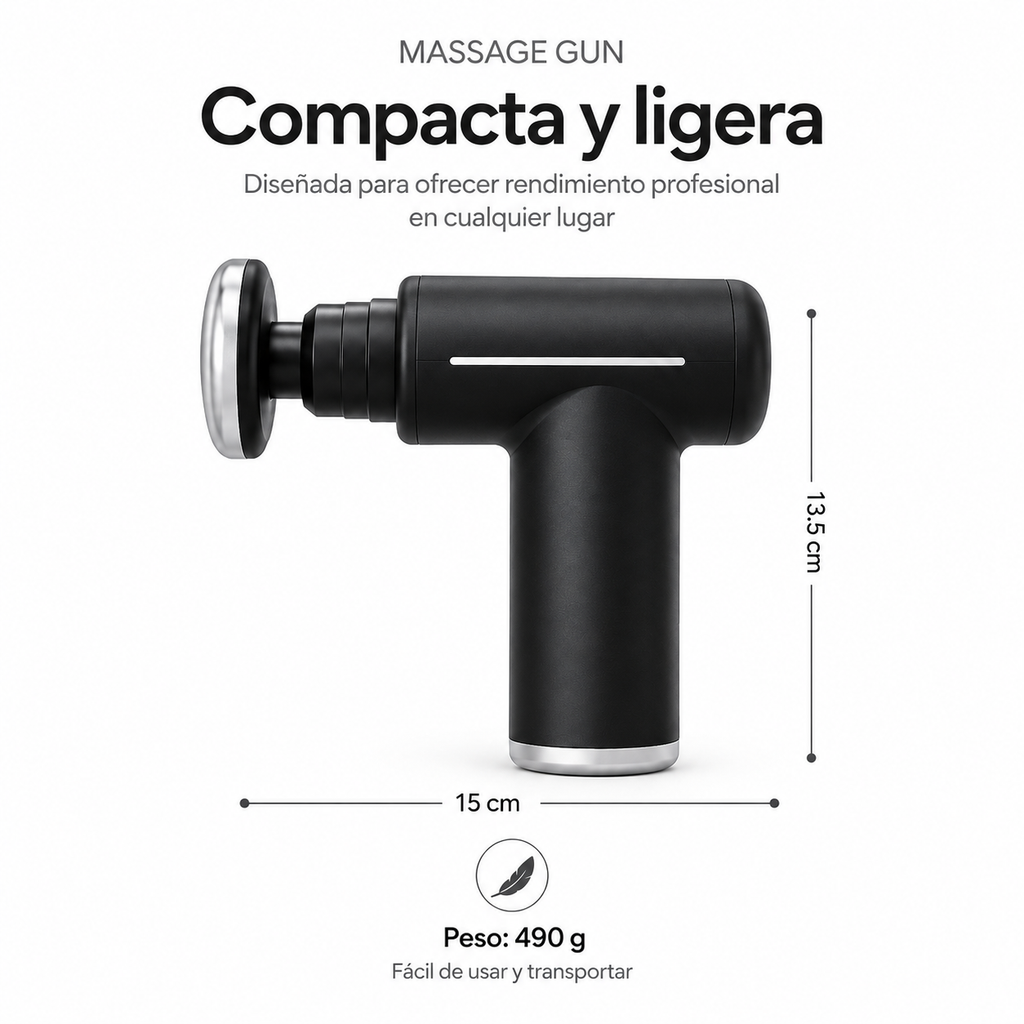 Pistola de Masaje Muscular Profesional 9 Niveles – Fascial Gun