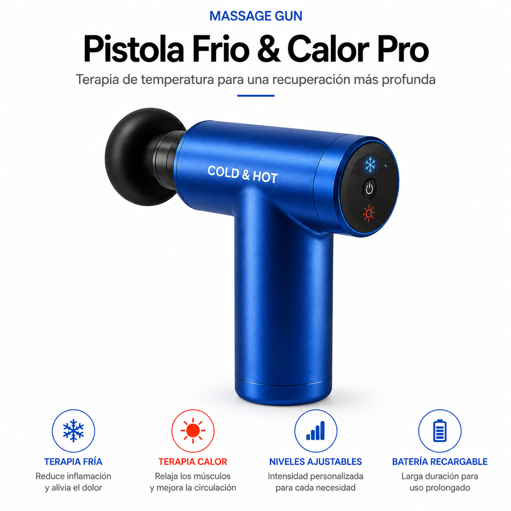 Pistola de Masaje Muscular Profesional 9 Niveles – Fascial Gun
