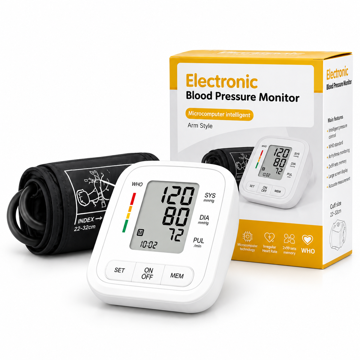 Tensiómetro Digital de Brazo ElectronicBlood – Cuida Tu Salud Desde Casa