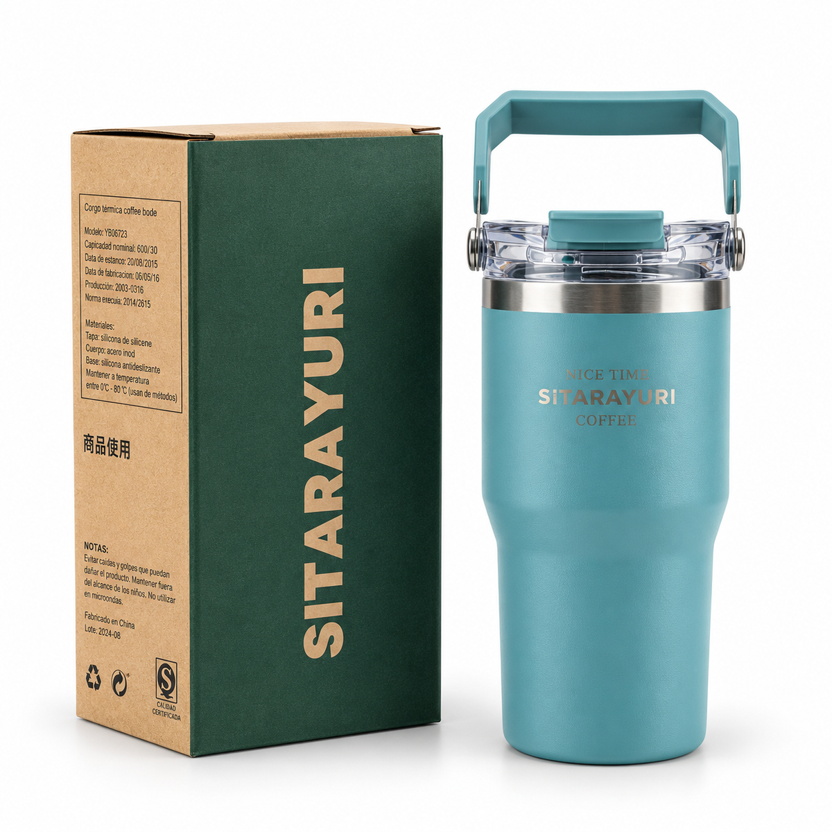 Termo de Acero Inoxidable Sitarayuri 600 ml – Estilo, Calidad y Rendimiento ☕✨