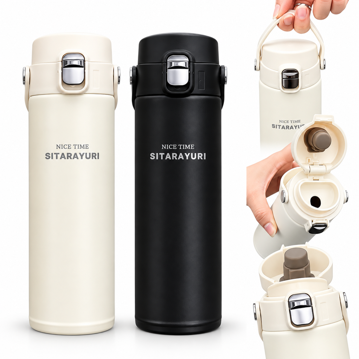 Termo de Acero Inoxidable Sitarayuri 500 ml – Estilo, Calidad y Rendimiento ☕✨