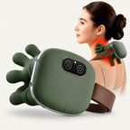 Masajeador Ergonómico de Cuello y Espalda con Calor Terapéutico "Tortuga" 🐢💆♂️✨
